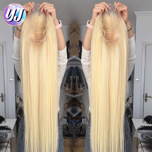 Peluca de Cabello Humano con Frente de Encaje 613, Densidad 200, Peluca Rubia de Cabello Humano Liso, Pelucas con Frente de Encaje Transparente 13X6HD para Mujeres - Product Image 2