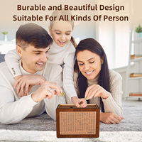 Tirelire en Bois Rectangulaire Personnalisée pour Adultes et Enfants, Boîte d'Épargne et de Défis Monétaires pour Objectifs Budgétaires