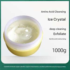 Base de <span class=keywords><strong>nettoyant</strong></span> en gel rafraîchissant aux acides aminés semi-finis, 1KG 5KG, exfoliant doux et hydratant, OEM pour usage quotidien - Product Image 2