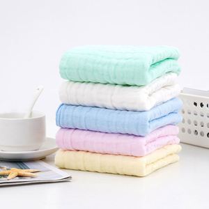 Ensemble de serviettes en coton absorbant carré à 6 couches en mousseline de coton pour bébé, serviette de bain, débarbouillette - Product Image 2