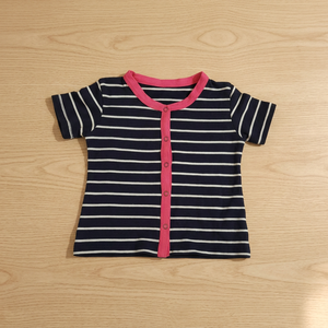 เสื้อเปิดด้านหน้าสำหรับเด็กเสื้อคอตตอนสีดำมีกระดุมสแปนเด็กซ์5% แบบทันสมัย - Product Image 2