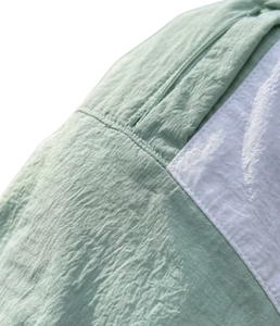 Chaqueta Cortavientos Ligera de Lona Personalizada para Hombre, Estilo Deportivo Casual para Exteriores con Cuello Alto y Cierre de Cremallera, Diseño Color Block - Product Image 4