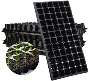 Thickened 72 Holes Seedling Growing Trays Gardening Germination Plastic Plant Growing Trays Nursery Pots