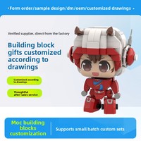 Bloques de Construcción de 4mm, Material ABS, Manualidades Creativas, Adornos de Escritorio, Imagen de Empresa, Mascotas Corporativas, Juguetes de Moda