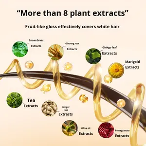 จางฮั่วตงครีมย้อมผมถาวร สูตร<span class=keywords><strong>บำรุง</strong></span> สารสกัดจากพืชธรรมชาติ ปิดผมขาว ไม่ติดหนังศีรษะ ไม่ระคายเคือง ปลอดภัยต่อสุขภาพ - Product Image 3