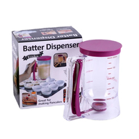 Distributeur de Pâte Graduée à Main, Entonnoir de Pâtisserie, Distributeur de Pâte à Crêpes, Cupcakes, 1 Pièce, 900ml