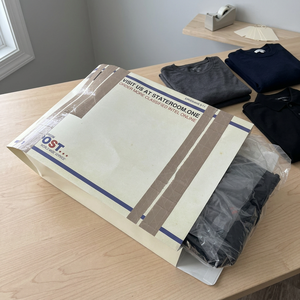 Bolsas de Papel <span class=keywords><strong>Kraft</strong></span> Marrón Impresas Personalizadas, <span class=keywords><strong>Sobres</strong></span> Planos Reciclables para Envío de Ropa, Papel Corrugado - Product Image 2