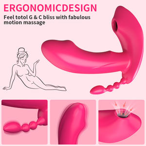 Kadın isıtma giyilebilir 3 In 1 uzaktan enayi yapay penis klitoris stimülatörü titreşimli külot Sucking vibratör kadınlar için - Product Image 5