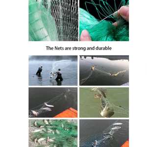 Filet de pêche en nylon vert robuste - Maille durable résistante aux nœuds pour la pêche commerciale et récréative, résistant aux UV - Product Image 4