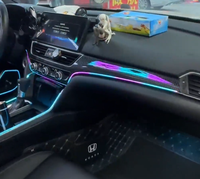 Éclairage d'ambiance dynamique style ruban, symphonie arc-en-ciel, 12V, pour dôme lumineux, compatible avec Honda INSPIRE/Accord (2018-2022)
