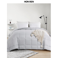 Échantillon gratuit Couette alternative légère en duvet pour couette matelassée toutes saisons avec 8 onglets d'angle Couette en microfibre