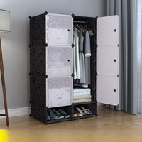 Armoire portable en plastique pour enfants, type cube, à assembler