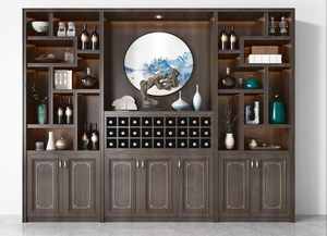 Mueble de Vino de Alta Calidad, Ecológico, Duradero, Estantería, Mueble de Salón Moderno, Mueble de Comedor, Mueble Bar Modular Grande - Product Image 2