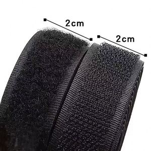 Bande auto-agrippante en nylon de 20 mm, noire et blanche, multifonctionnelle, conforme aux normes REACH, ROHS et OEKO-TEX, pour nappes et cadres photo - Product Image 1