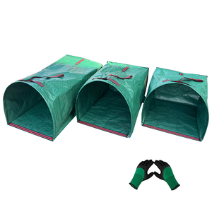 Bolsa de Basura para Jardín, Resistente, de Polipropileno Tejido, Reutilizable, Grande, para Jardín, Césped, Piscina, Hojas, Residuos, Compost - Product Image 1
