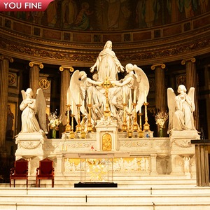 Estatua de mármol personalizable de la Iglesia de la Magdalena, estatua de mármol de Santa María de Rapture, Charles Marochetti - Product Image 2