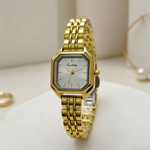 Montre élégante pour femme à cadran polygonal, montre-bracelet à quartz haut de gamme de niche, montre pour étudiante. - Product Image 2