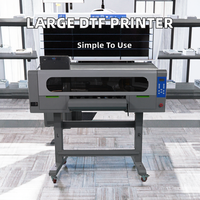 Printer DTF Epson 4head Kelas Komersial Format Lebar 60cm I3200 Otomatis dengan Penggoyang Bubuk Baru A1 Garansi 1 Tahun