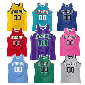 Chemises de basket-ball vierges personnalisées pour hommes maillots de basket-ball à maille de sublimation logo d'équipe de broderie uniforme - Product Image 1