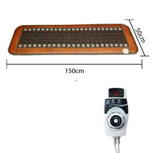 Matelas chauffant électrique en pierre de germanium et jade 150*50CM, multifonctionnel, avec pierres de jade naturelles et tourmaline, <span class=keywords><strong>pour</strong></span> lit, canapé et <span class=keywords><strong>yoga</strong></span> - Product Image 6