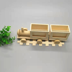 Kit de pintura de tren de madera DIY, arte y manualidades, construye y pinta tu propio juguete para la creatividad y la diversión de los niños pequeños - Product Image 5