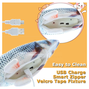 ZMaker-juguetes interactivos para <span class=keywords><strong>gatos</strong></span>, pez eléctrico en movimiento, chanclas para <span class=keywords><strong>gatos</strong></span> - Product Image 4
