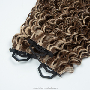 Extensiones de Cabello Humano Virgen Remy 100% Genius Weft 12A, 200g, Sin Silicona, Doble Trama, Rubias, Voluminosas, de Fábrica al Por Mayor - Product Image 1