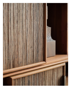 Estantería Minimalista de Madera de Teca Birmana Hecha a Mano para Ahorrar Espacio, Ideal para Apartamentos, Salas de Estar y Oficinas - Product Image 5