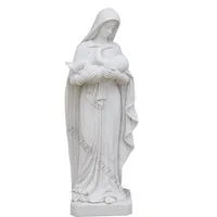 Estátua de pedra sólida da mãe Maria escultura