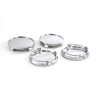 Vente en gros d'usine, en gros, en argent/noir, diamètre extérieur 61 mm, en ABS, capuchon de moyeu de roue pour modification automobile, pour Q7/A4L/A3/Q3