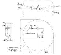 Robot collaboratif FANUC CRX-10iA/C RX-10iA/L à 6 axes, charge utile de 10 kg, compatibilité 110V/220V et garantie d'un an