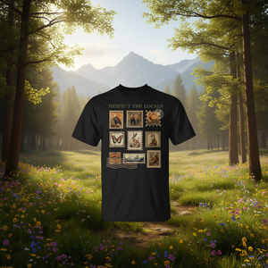 Camiseta con diseño de estampado de la naturaleza para amantes de la vida silvestre, Respect The Locals - Product Image 3