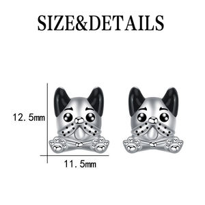 Boucles <span class=keywords><strong>d</strong></span>'oreilles en alliage de cuivre avec nœud celtique, griffe de chien, griffe de chat, tortue mignonne, ancre de bateau, pour femme, idée cadeau - Product Image 4