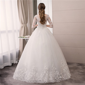 S0226A New Fashion High Quality Custom Bridal Gowns Elegant Ball Gown Cheap Wedding <b>Dress</b> - Product Image 6