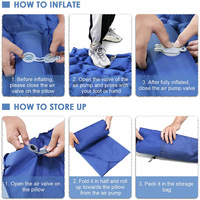 Matelas de couchage gonflable compact en TPU ultraléger pour la randonnée, matelas pneumatique de camping, coussin de couchage isolé
