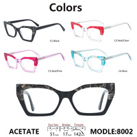 Monturas de Gafas de Alta Calidad para Mujer, Fabricante Ofrece Monturas Ópticas y de Gafas de Acetato con Diseño Simple y Moderno de Ojo de Gato