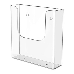 Trong suốt tường-treo A4 tập tin giá <span class=keywords><strong>Acrylic</strong></span> thông tin lưu trữ box với A5 Flyer Rack hiển thị Tạp Chí tổ chức - Product Image 1