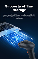 Escáner de código de barras Bluetooth automático TA10BG, escáner de código inalámbrico 1D CCD para logística de almacenes