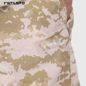 Pantalones Cortos de Camuflaje para Hombre, Estilo Desierto, Corte Holgado, Cintura Elástica, Ligeros, Ropa Urbana, OEM ODM - Product Image 4