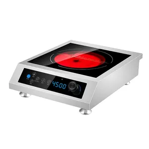 Hot sale 4500W commercial infrared cooker embedded Radiant-cooker hotpot induction cooker stainless steel infrared cooktop