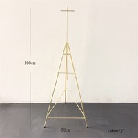 Keranjang Bunga Tripod Besi Tempa - Gaya Minimalis Modern Tipe Rakitan Dapat Digunakan Kembali Mudah Disimpan Pernikahan Pembukaan Besar Pesta Rumah Baru