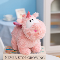 Boneka Unicorn Malaikat Pink, Boneka Unicorn Bersayap Lucu, Boneka Hewan Lembut, Hadiah Boneka Custom 10cm, Mainan Kenang-kenangan untuk Anak Perempuan