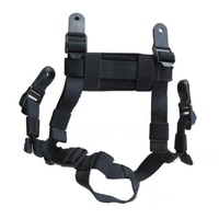 Ceinture de casque ajustable avec sangle de menton de sécurité, accessoire tactique avec système de Suspension à 4 points