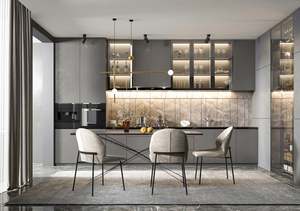 High End Modern Design Corner Kitchen Wall <b>Cabinet</b> MDF High Glossy Finish Custom Pantry Options Including Plywood Carcase - Product Image 6