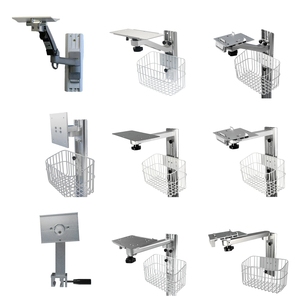 Support mural de haute qualité, support mural réglable, support mural en alliage d'aluminium, bras articulé, plaque fixe avec panier - Product Image 2