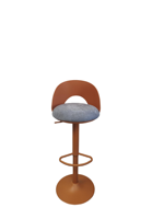 Chaise de bar pivotante confortable et réglable, style nordique, élégante, avec dossier haut, tabouret de bar luxueux en tissu rembourré pour la cuisine