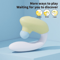 Großhandel Dual-Stimulations-Vibrator mit Zweifarbigem Design, Körperfreundliches Silikon, Geräuscharm, G-Punkt & Klitoris-Stimulator für Frauen