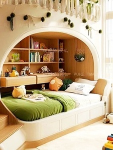 Cama litera de <span class=keywords><strong>madera</strong></span> maciza con diseño creativo para área de juegos <span class=keywords><strong>infantil</strong></span>, habitación temática de casa de campo, <span class=keywords><strong>cabaña</strong></span> de troncos, cama doble con almacenamiento - Product Image 2