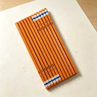 Ensemble de crayons personnalisés certifiés EN71 ISO, crayons hexagonaux en bois jaunes HB avec gomme, 7,5 pouces, vente en gros directe d'usine
