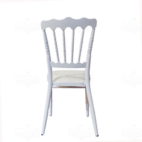 Chaise de banquet Chiavari de haute qualité, couleur blanche, en acier ou en aluminium, chaises d'événement, chaise Chiavari Napoléon pour mariage